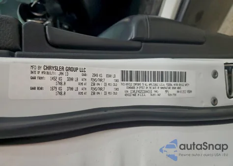 2013 Jeep Grand Cherokee Laredo z USA, uszkodzony, nr VIN 1C4RJFAG2DC644316